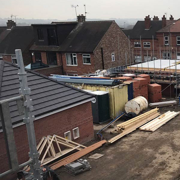 Ariel View of a building site