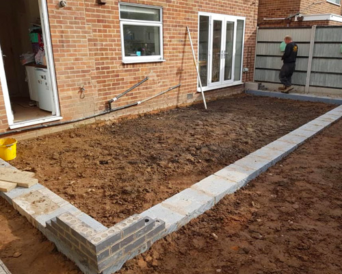 Rear house extension