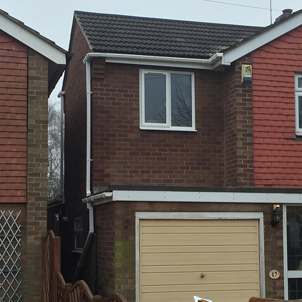 Completed first floor extension