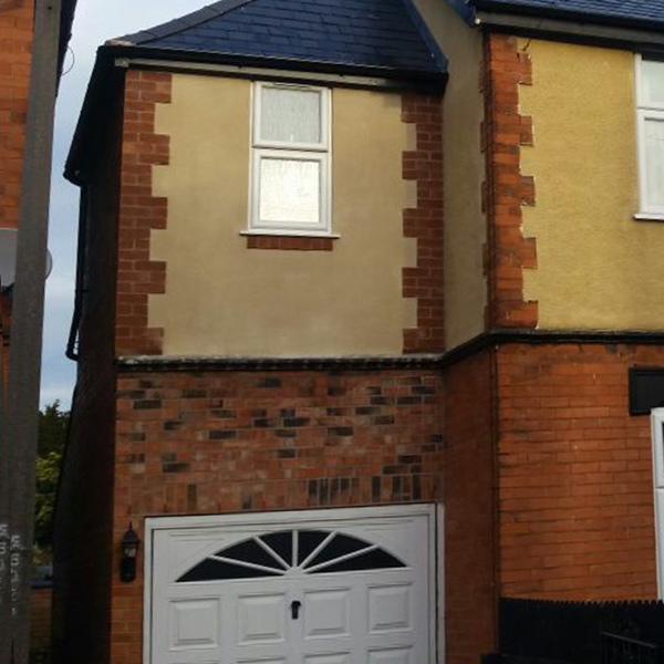 House extension above the garage