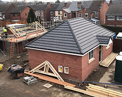 Partly built new house