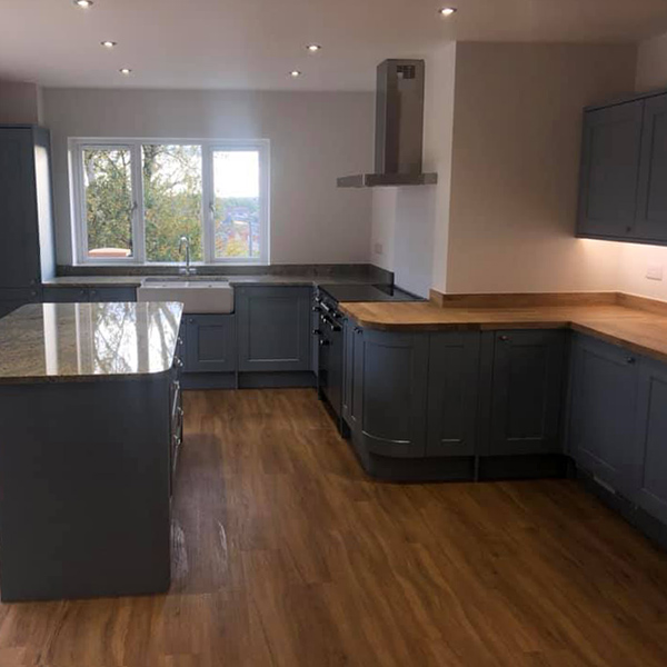 Newly installed kitchen