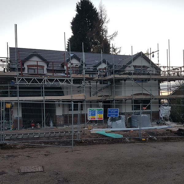 Newly built home under construction