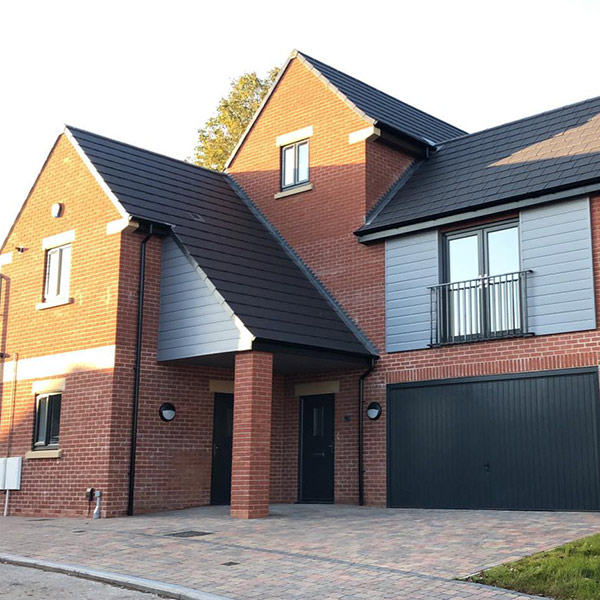 Outside view of new house